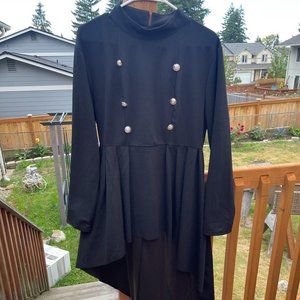 Black tunic top High Low